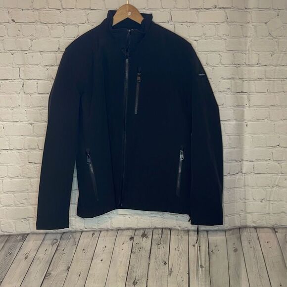 Calvin Klein Men’s Black Zip up Fleece Lined Jacket NEW size medium